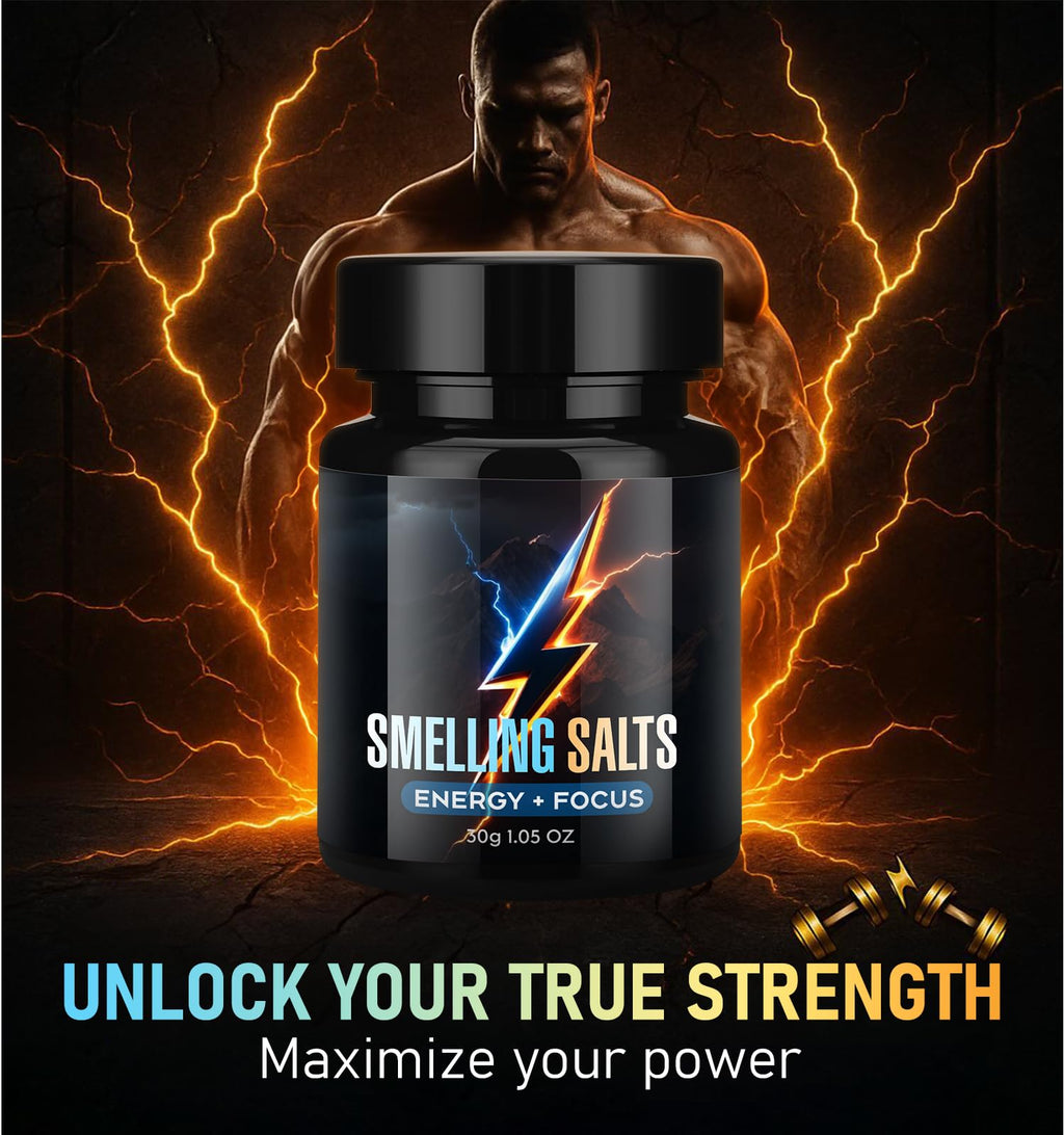 Powerful Salts for Athletes, Activate Before Smelling, Salts for Wake-up Athletes in Powerlifting, Instant Energy, Football and Fitness, Extra Strength & Boosted Focus | BLUE-30g-98
