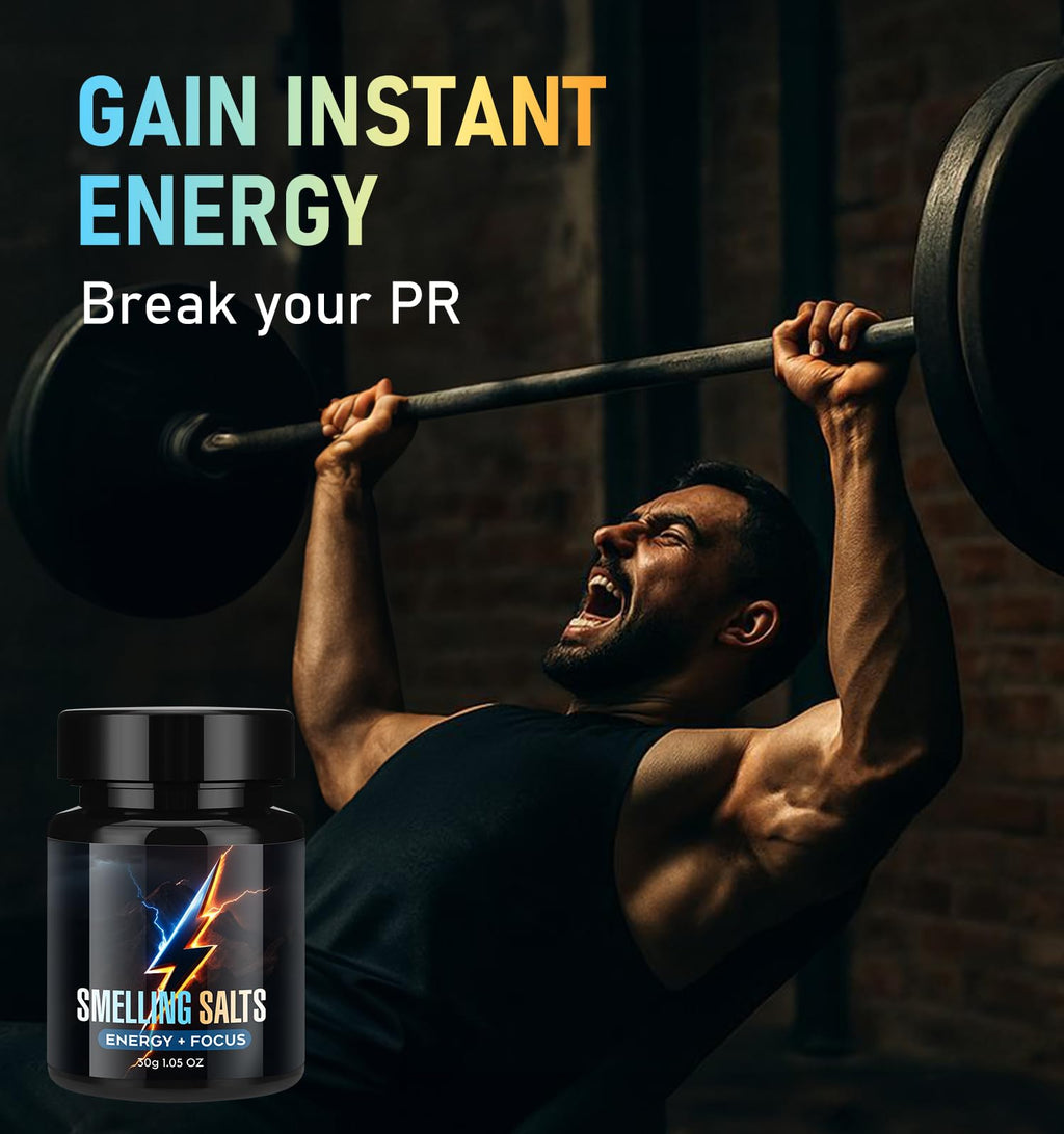Powerful Salts for Athletes, Activate Before Smelling, Salts for Wake-up Athletes in Powerlifting, Instant Energy, Football and Fitness, Extra Strength & Boosted Focus | BLUE-30g-98