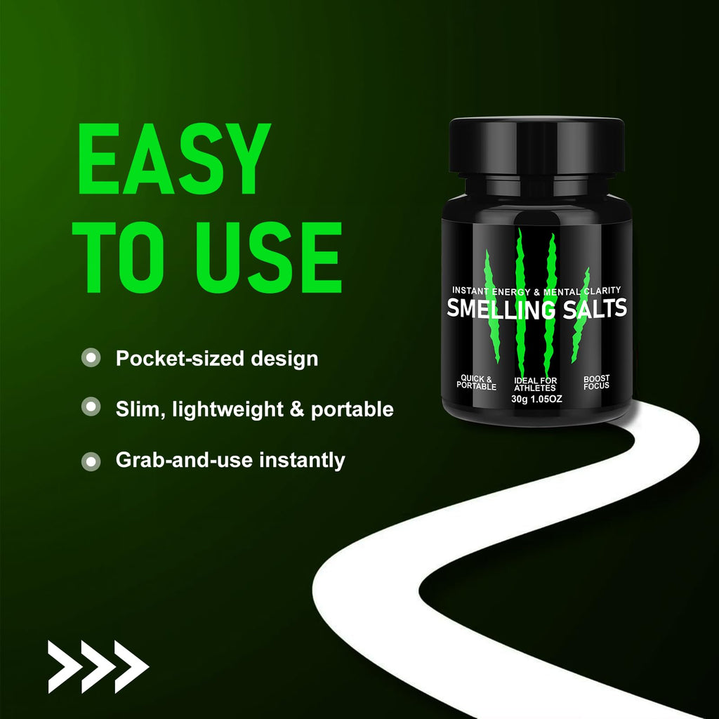 Enhanced Focus & Explosive Force, Potent Salts Wake Up for Athletes, Salts for Athletes in Hockey, Weightlifting and Powerlifting - Activate Before Smelling, Instant Energy-30g-GREEN